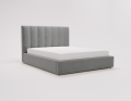 Łóżko tapicerowane z pojemnikiem Lovable szare