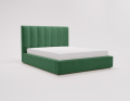 Łóżko tapicerowane z pojemnikiem Lovable zielone