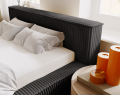 Łóżko tapicerowane z pojemnikiem Super Comfy espresso