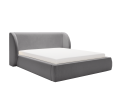 Łóżko tapicerowane z pojemnikiem Infinity szare