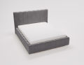 Łóżko tapicerowane z pojemnikiem Amore szare