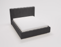 Łóżko tapicerowane z pojemnikiem Amore czarne