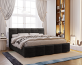 Łóżko tapicerowane z pojemnikiem Crush czarny