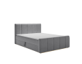 Łóżko kontynentalne Lupo szare