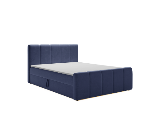 Łóżko kontynentalne Lupo granatowe