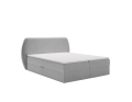 Łóżko kontynentalne Yoko jasnoszare