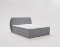Łóżko kontynentalne Yoko szare
