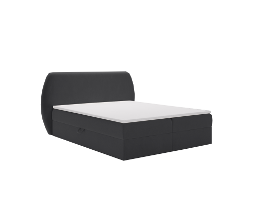 Łóżko kontynentalne Yoko czarne