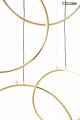 Designerska lampa wisząca MOOSEE CIRCULO SIX w kolorze zlotym