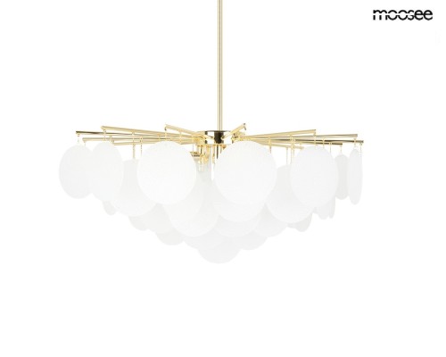 Nowoczesna złota lampa wisząca MOOSEE SUONO 80