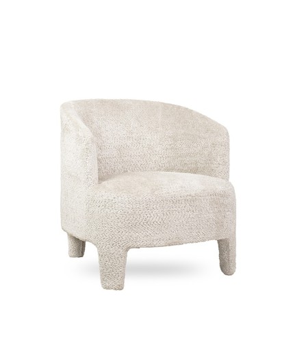 Fotel w beżowej tkaninie MaMaison OSCAR