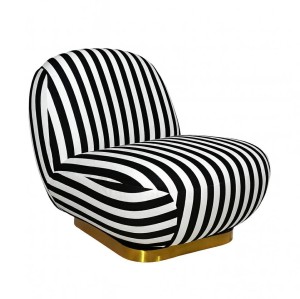 Fotel obrotowy MaMaison AZURE biało-czarny