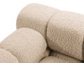 Moduł sofy Bellis z podłokietnikiem z podłokietnikiem beżowy boucle