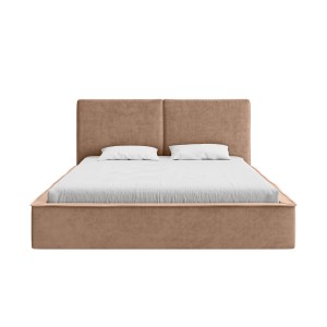 Oryginalne łóżko tapicerowane pojemnikiem Pillow aksamit