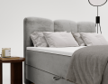 Łóżko kontynentalne Roll szare