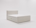 Łóżko kontynentalne Simple jasnobeżowe