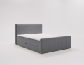 Łóżko kontynentalne Simple szare