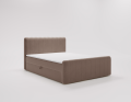 Łóżko kontynentalne Simple brązowe