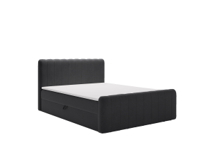 Łóżko kontynentalne Simple czarne