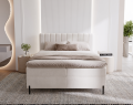 Łóżko kontynentalne Cozy jasnobeżowe