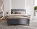 Łóżko kontynentalne Cozy szare
