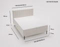 Łóżko kontynentalne Cozy oliwkowe