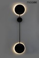 Podwójna lampa ścienna SHADOW 2 MOOSEE czarna