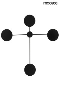 Nowoczesna czarna lampa ścienna SHADOW 4 MOOSEE