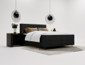 Łóżko kontynentalne Eternity czarne