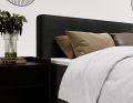 Łóżko kontynentalne Eternity czarne