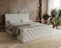 Łóżko kontynentalne Classic pikowane jasnobeżowe