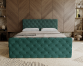 Łóżko kontynentalne Classic pikowane butelkowa zieleń