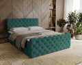 Łóżko kontynentalne Classic pikowane butelkowa zieleń