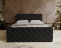 Łóżko kontynentalne Classic pikowane czarny