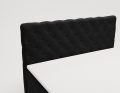 Łóżko kontynentalne Classic pikowane czarny