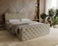 Łóżko kontynentalne Classic pikowane beżowe