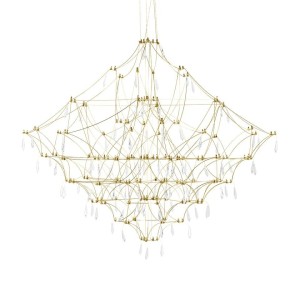 Designerska lampa wisząca MOOSEE CONSTELATION 120     GOLD - LED, stal szczotkowana
