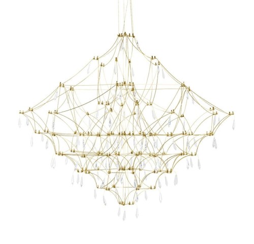 Designerska lampa wisząca MOOSEE CONSTELATION 120     GOLD - LED, stal szczotkowana