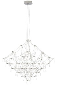 Designerska lampa wisząca MOOSEE CONSTELATION 77 -    LED, stal szczotkowana