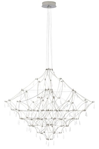 Designerska lampa wisząca MOOSEE CONSTELATION 77 -    LED, stal szczotkowana