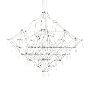 Unikatowa lampa wisząca MOOSEE CONSTELATION 120 - LED, stal szczotkowana