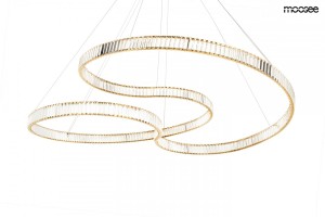 Unikatowa lampa wisząca WAVE 160A MOOSEE złota