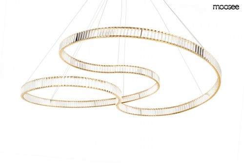 Unikatowa lampa wisząca WAVE 160A MOOSEE złota