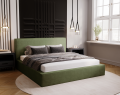 Łóżko tapicerowane z pojemnikiem Eternity oliwkowe