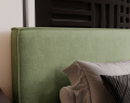 Łóżko tapicerowane z pojemnikiem Eternity oliwkowe