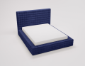 Łóżko tapicerowane z pojemnikiem Sleeping Queen granatowe