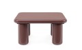 Stolik kawowy Otilia ceglany kwadratowy 