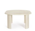 Owalny stolik kawowy Orlando bielony