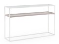 Minimalistyczna biala konsola Laurel