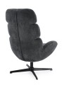 Elegancki fotel wypoczynkowy Vilante grafit